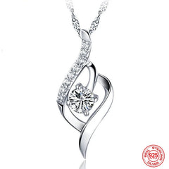 sterling silver heart pendant necklace​