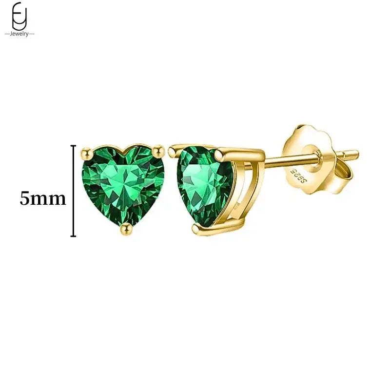 green hoop earrings​