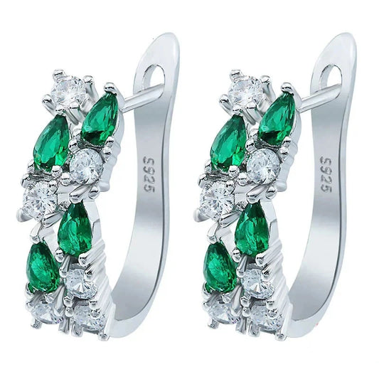 sterling silver CZ earrings