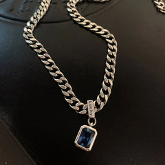 square pendant necklace