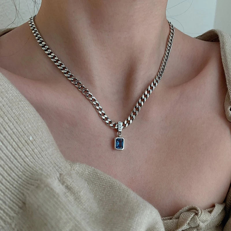 square pendant necklace